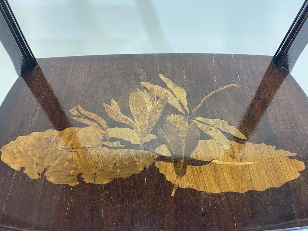 Art Nouveau side table by Emille Gallé