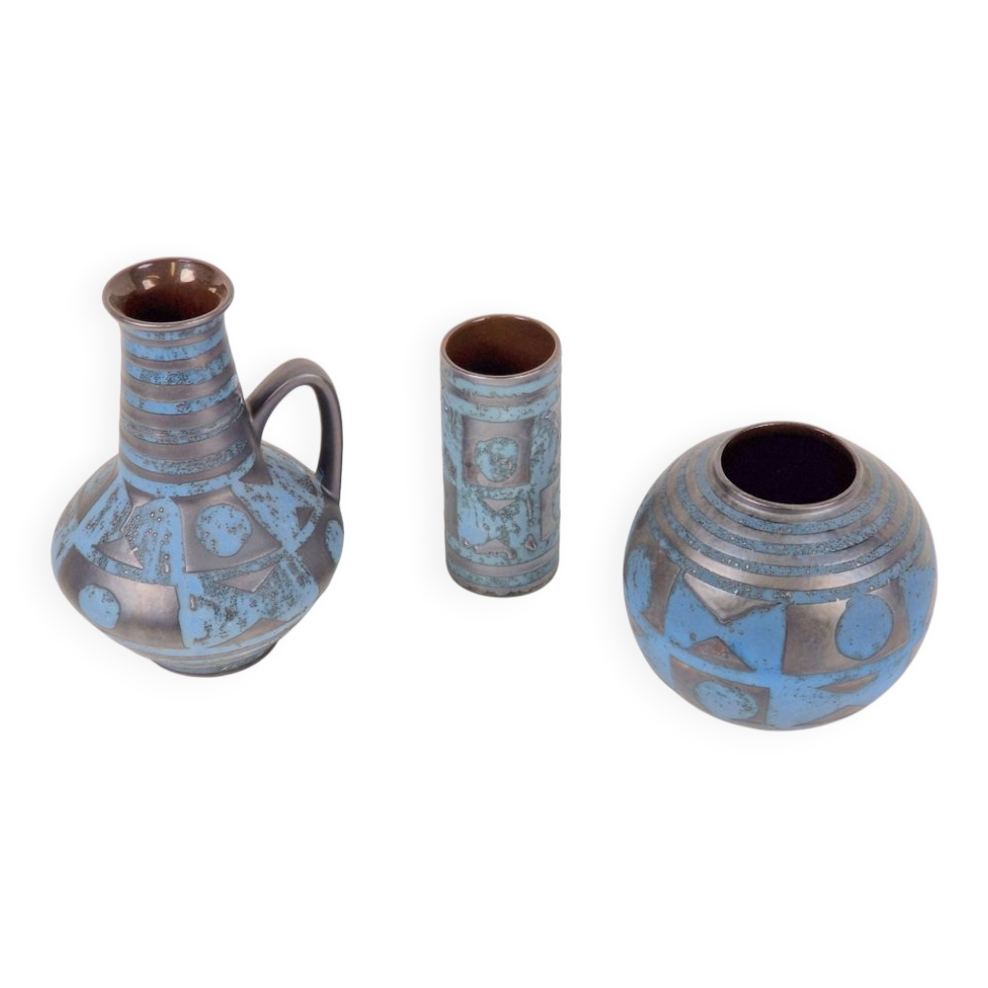 Fat Lava Ankara Vases by Carstens Tönnieshof, 1960s, Set of 3