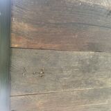 Industrial metal & solid wood screen - Unique designer piece