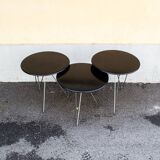 Tris di tavolini circolari Italia Anni '80