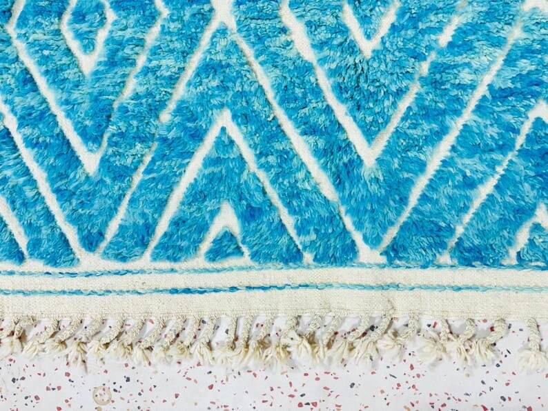 Handmade traditional beni ourain rug size 250 x 250 cm