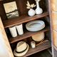 Armoire bonnetière Art Déco vitrée