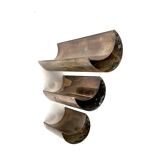 Mid-century set of 3 silver-plated vases, GiBi Italy 1970s