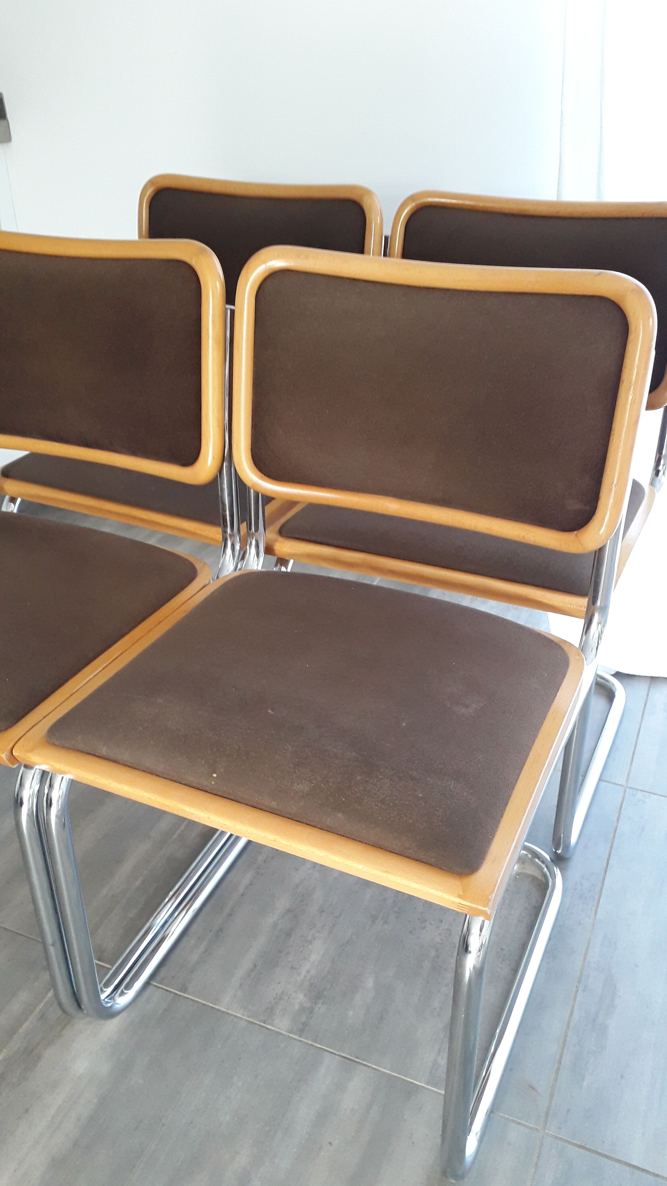 Lot 4 cesca chairs by Marcel Breuer