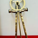 Naval Brass 3 arm full circular Protractor – USSR 1960