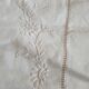 YM linen monogram embroidered sheet