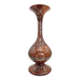 Luxurious Vase in Thuya Wood and Mother-of-Pearl
