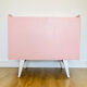 1950s pink and gold chest of drawers