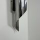 Pair of vintage wall lights, chrome metal, France, 1970.