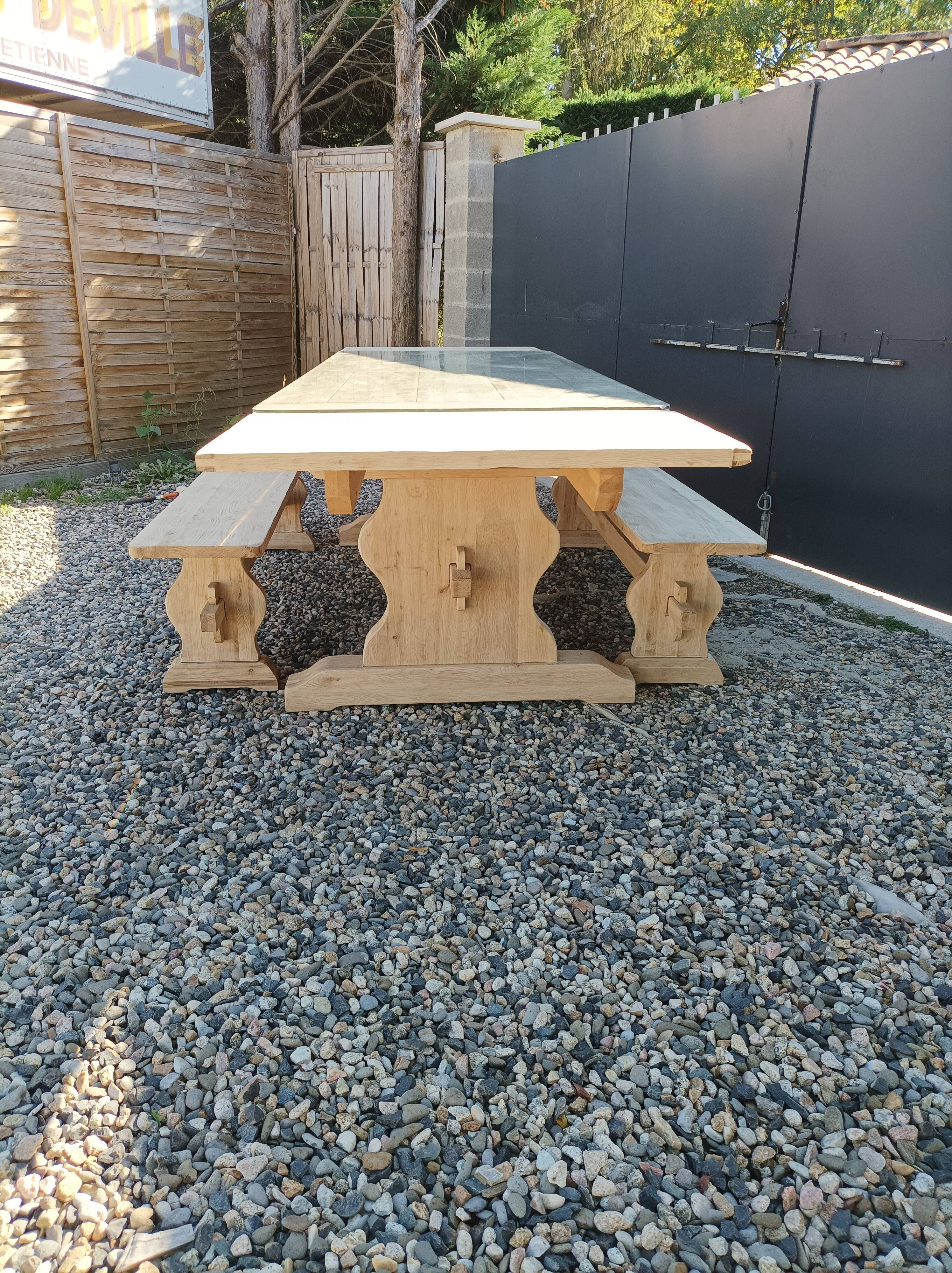 Monastery table with 2 benches