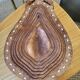 Vintage wooden fruit basket. Collection. Fruit shape.