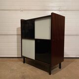 Library, vintage display case