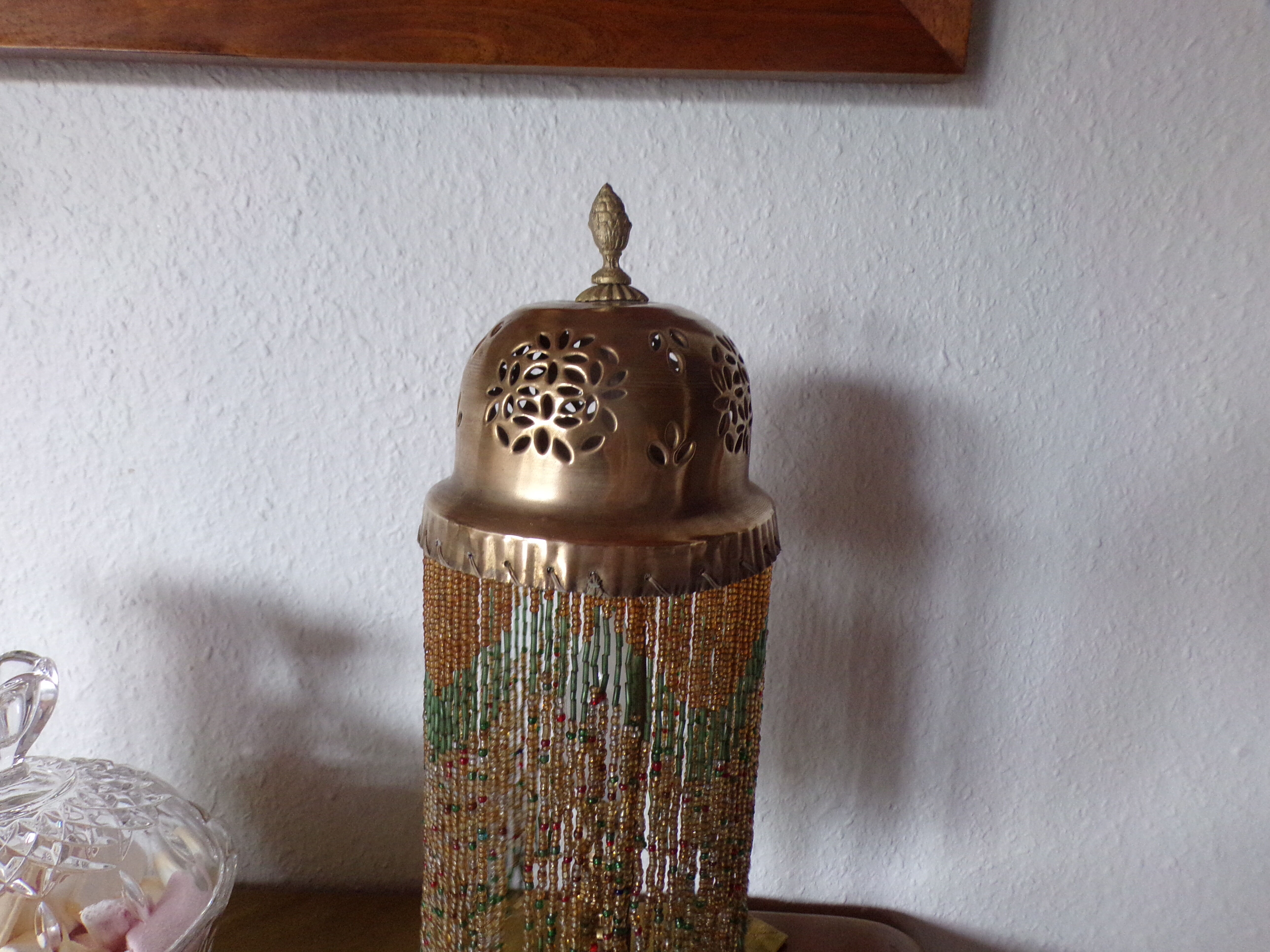 Bedside lamp bronze and brass