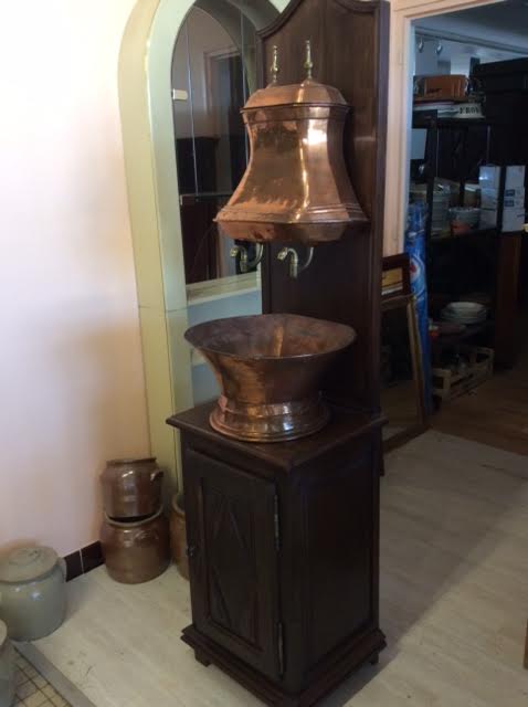 Old complete copper fountain