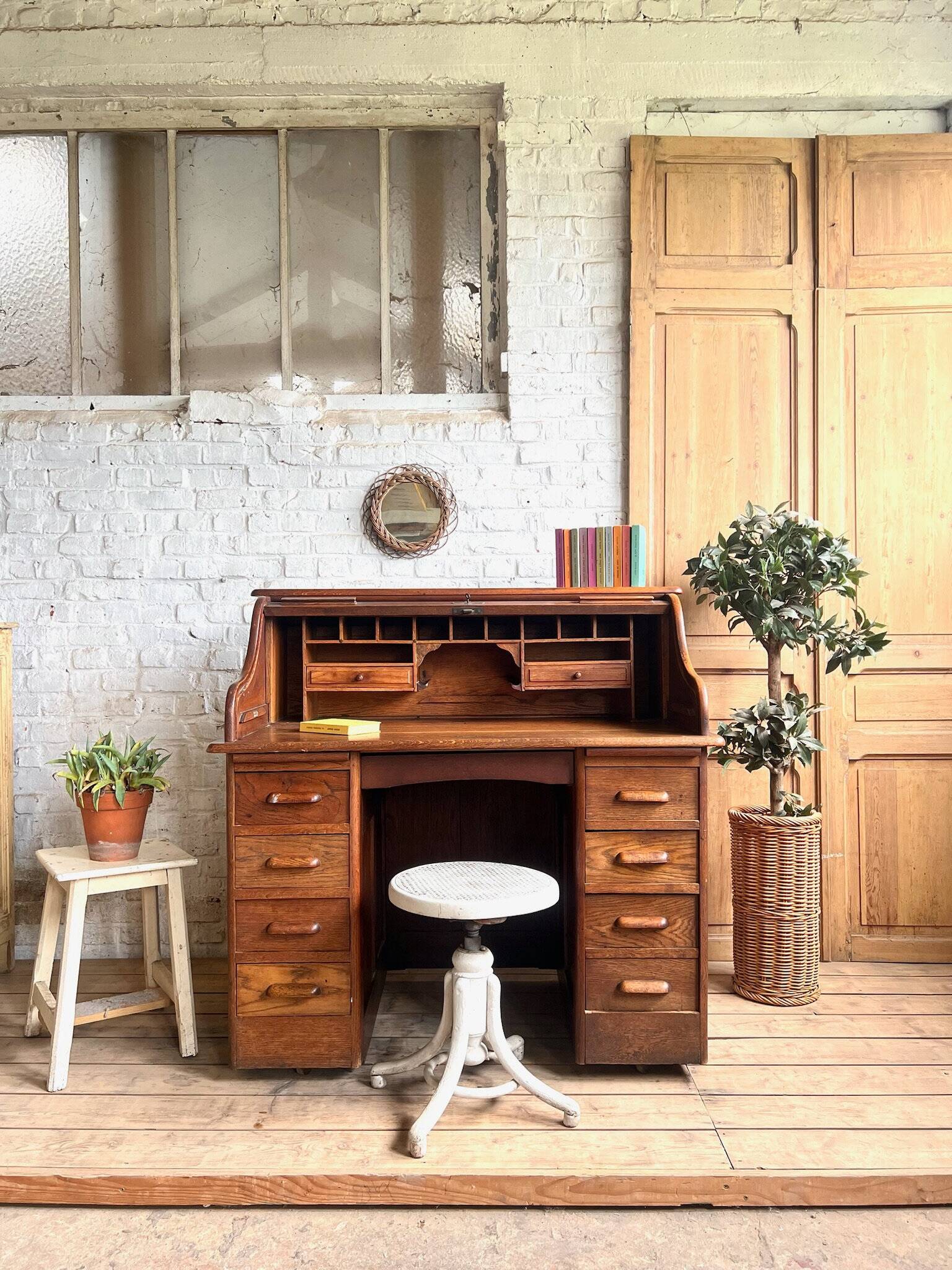 Old "American" desk Bouchery-Grenier