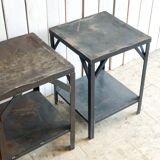 Pair of industrial bedside tables