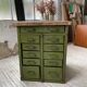 Meuble établi rangement militaire industriel vert