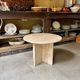 Side table, round low in travertine ⌀ 61 cm