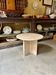 Side table, round low in travertine ⌀ 61 cm