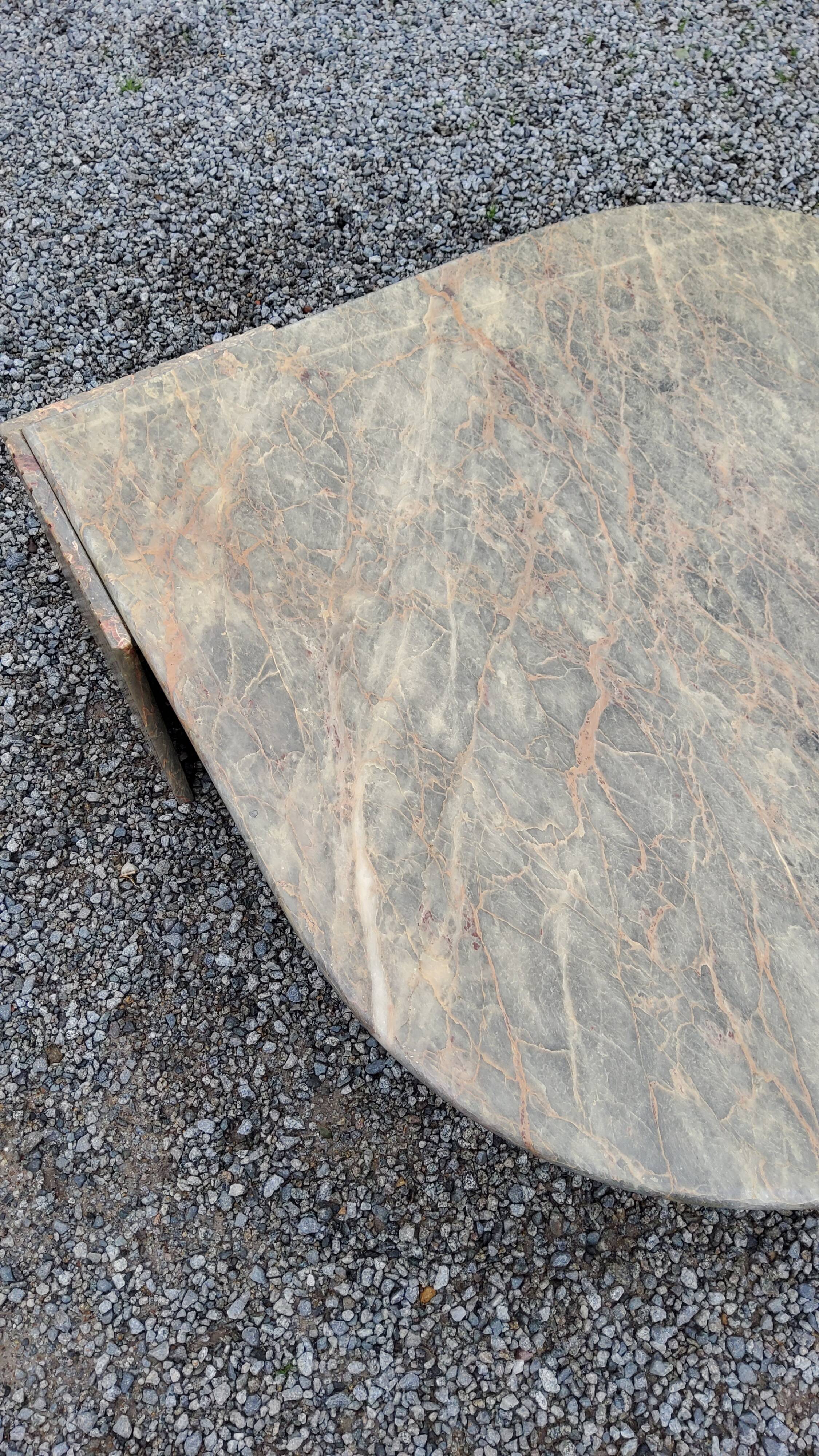 70s designer marble coffee table