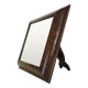 Très grand Miroir Psyché en bois de noyer. Miroir cache bible orthodoxe. XIXème. 53X63 cm - 20,86X24