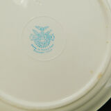 Set de 8 assiettes plates Villeroy & Boch Mettlach crème et Or.