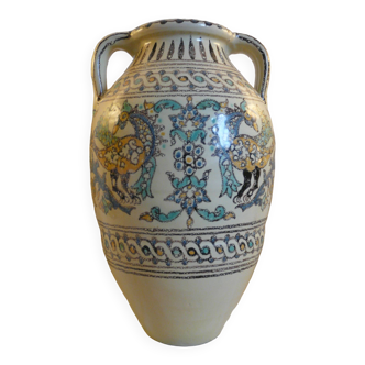 Pierre De Verclos, Maghreb Ceramic Pottery, Tunisia Nabeul, Large Vase