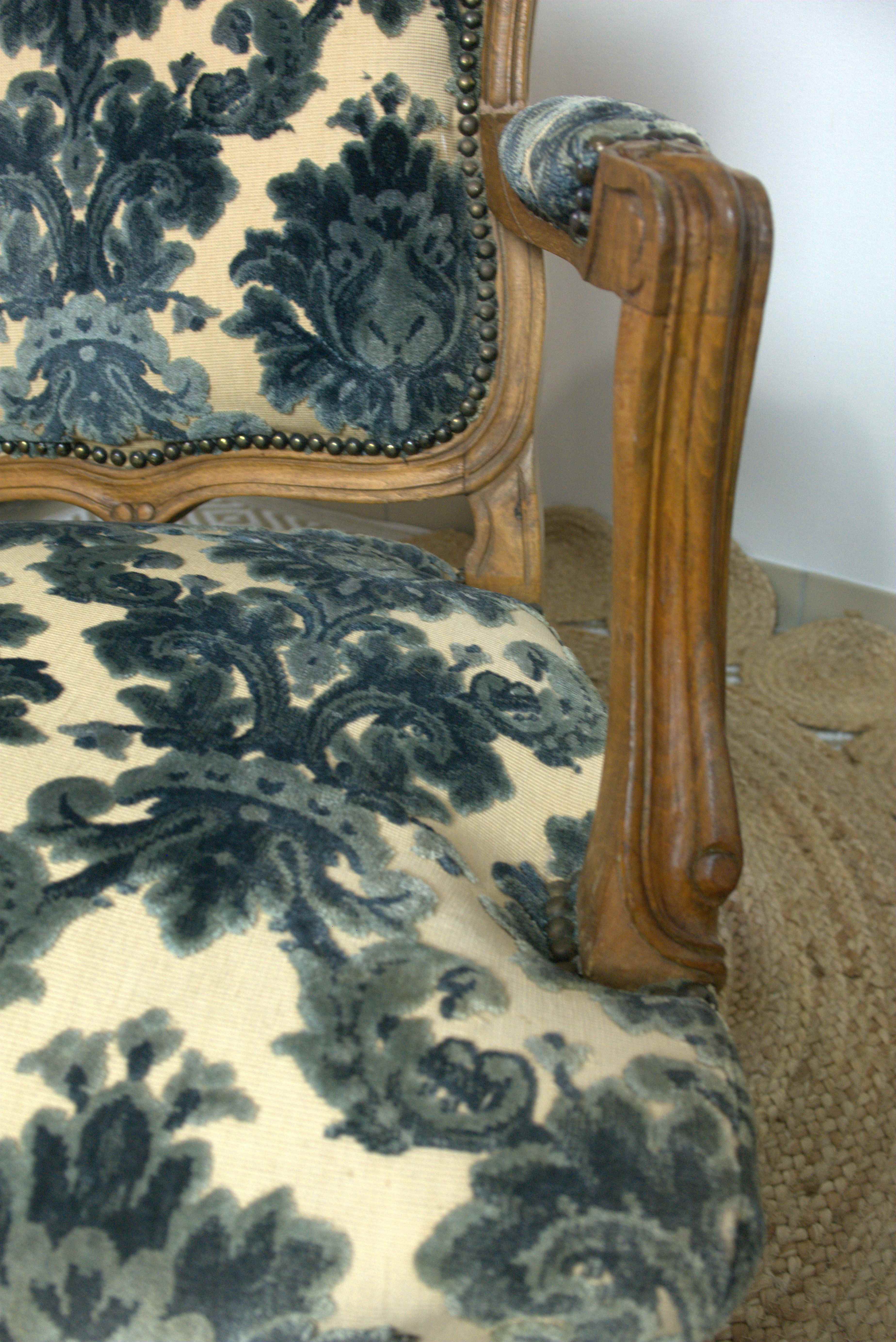 Pair of Louis XV style chairs