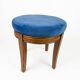 Scandinavian style armchair + velvet footrest