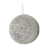 White rattan hanging lamp