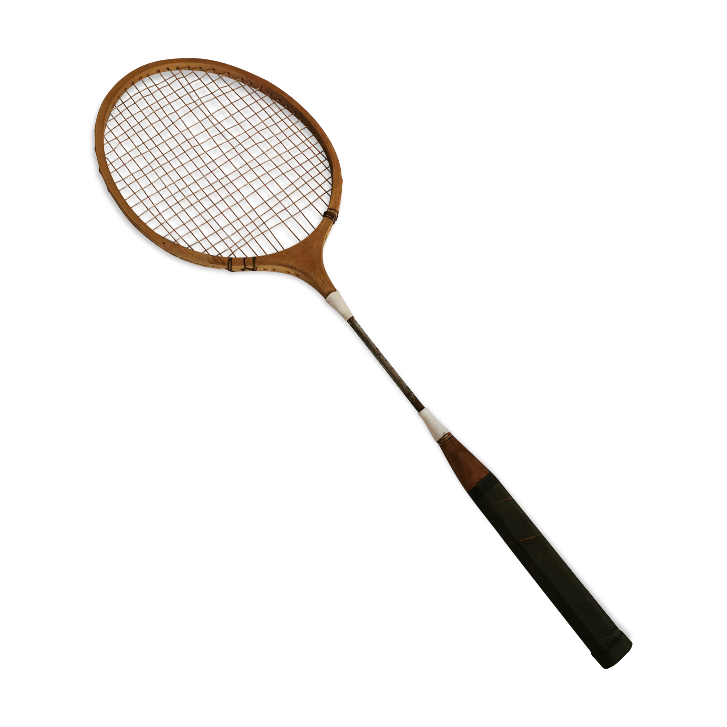 Old tennis racket early 20th in wood