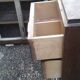 Oak art deco corner unit