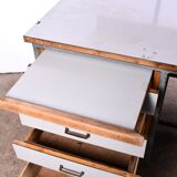 Vintage metal workbench