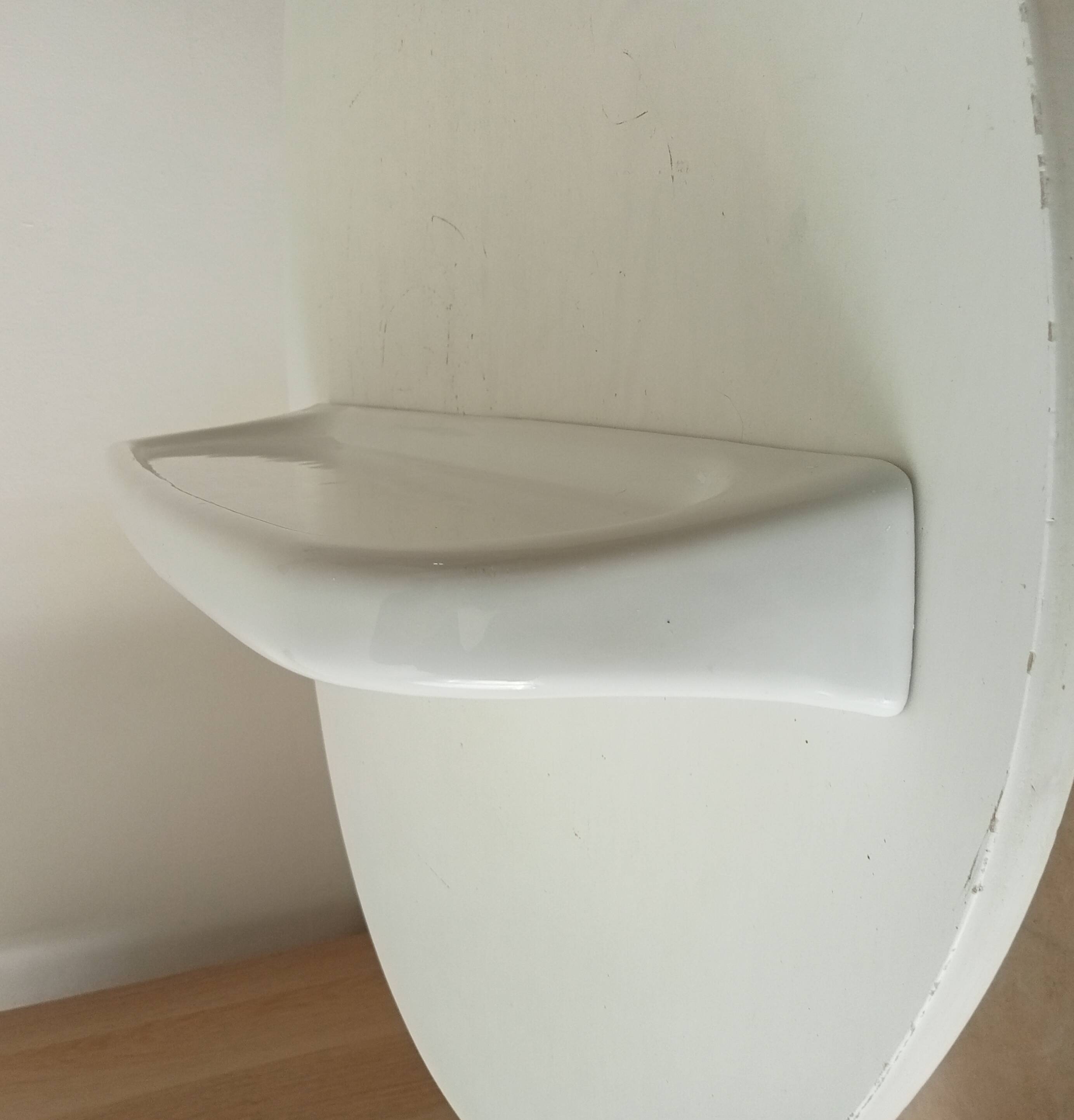 Vintage porcelain wall shelf
