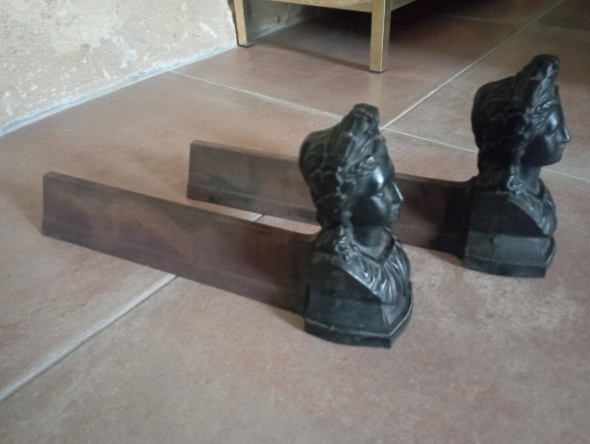 Pair of old andirons