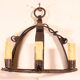 Pair of wrought iron wall sconces in medieval style