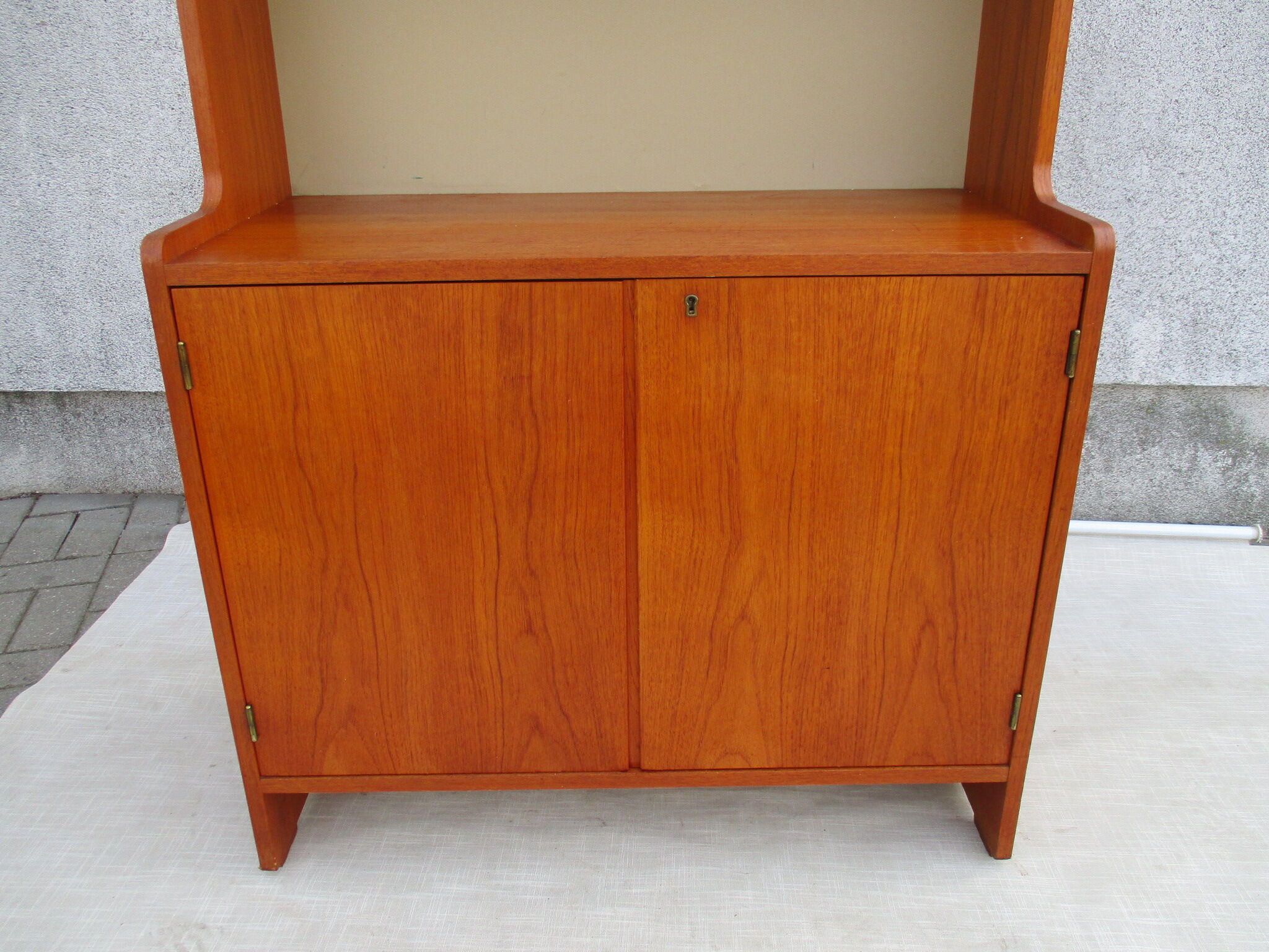 Wooden bookcase, 1960s, set of 2