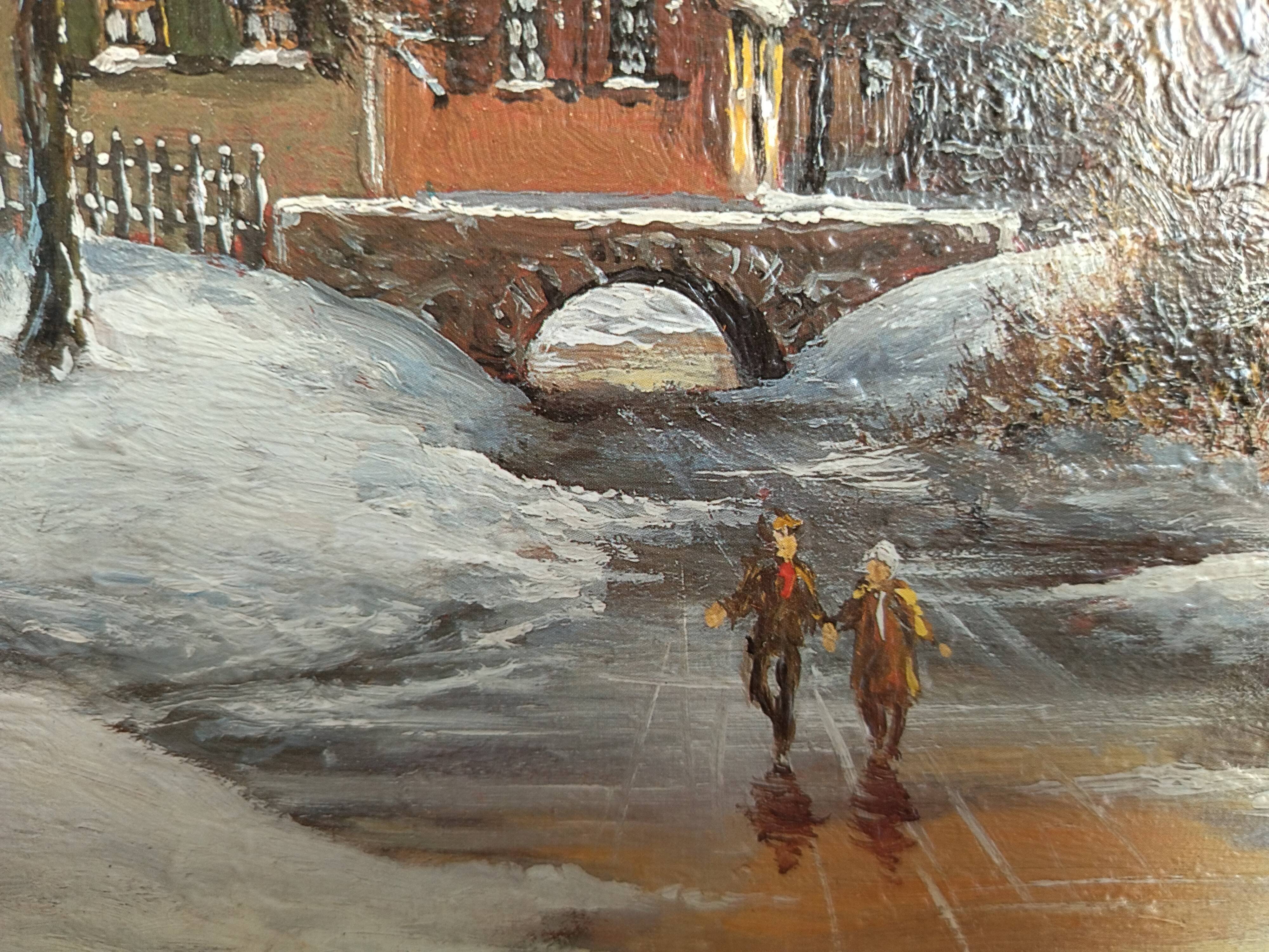 Oil on canvas painting signed F. NOHA