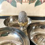 Servant in silver metal pine cone