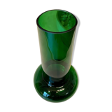 Green glass vase