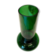 Green glass vase