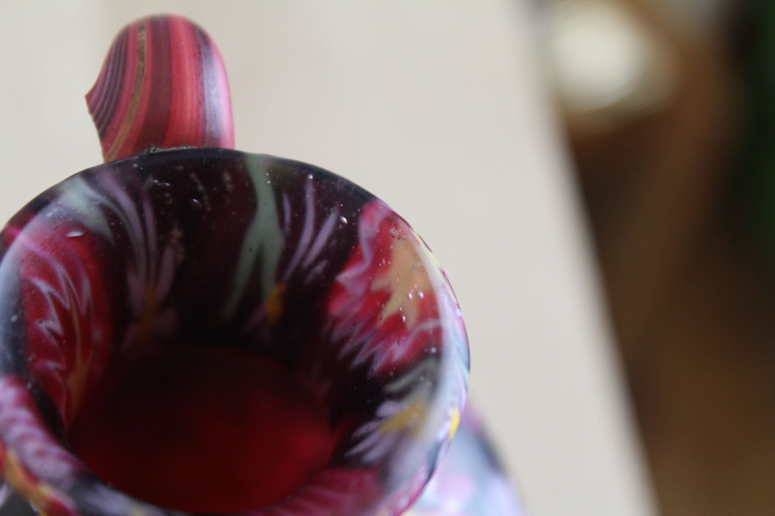 Vase Fratelli Toso 12cm, Murano, glass paste, Millefiori