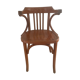 Fauteuil ancien baumann bois dossier cintré vintage