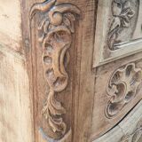 Provencal furniture in finely carved light walnut with wrought ironwork