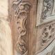 Provencal furniture in finely carved light walnut with wrought ironwork