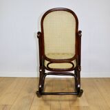 Rocking chair on runners, original brown, 1970s - very good condition