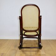 Rocking chair on runners, original brown, 1970s - very good condition