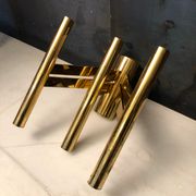 Single brass sconce from Sciolari, italy, 1970
