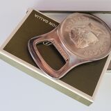 Napoleon Emperor bottle opener in his silver metal case Christofle Paris Gallia Brasserie series