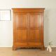 Classic antique wardrobe made of oak, pre-1900